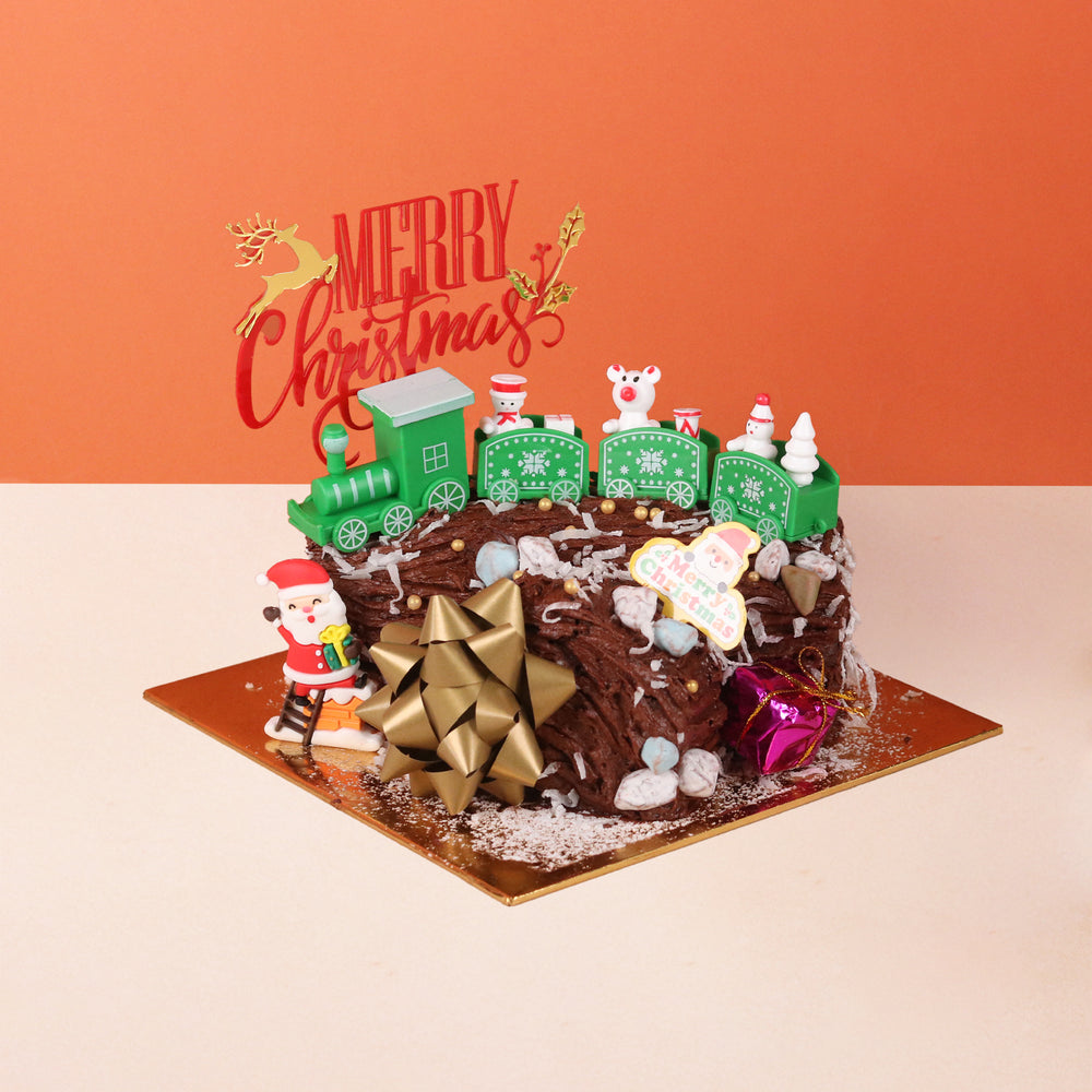Christmas Yule Log Cake 5 inch