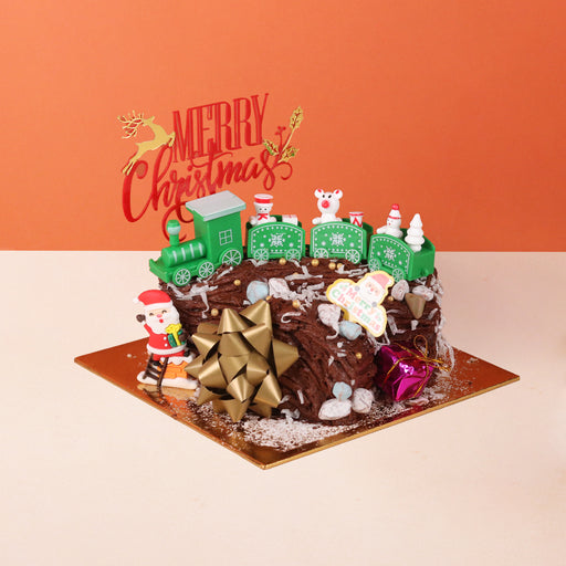 Christmas Yule Log Cake 5 inch