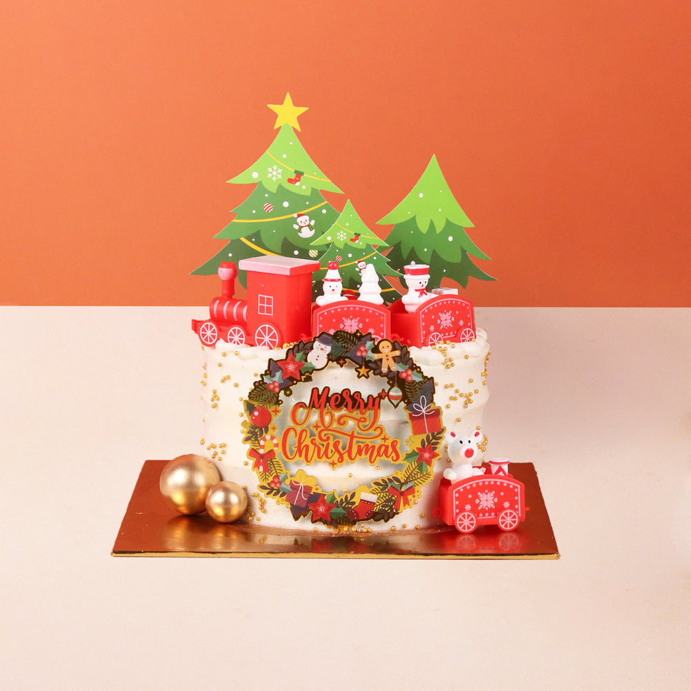 North Pole Train Cake