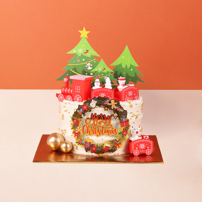 North Pole Train Cake