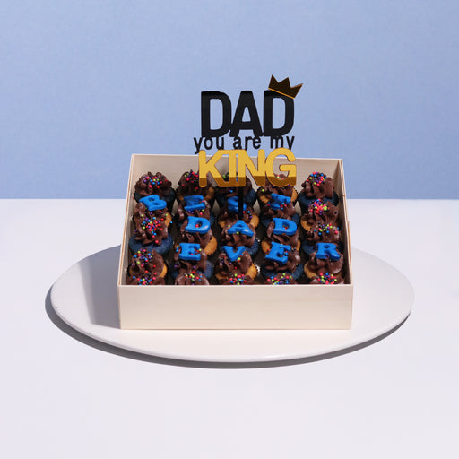 BEST DAD EVER Personalised Mini Cupcakes 25 Pieces