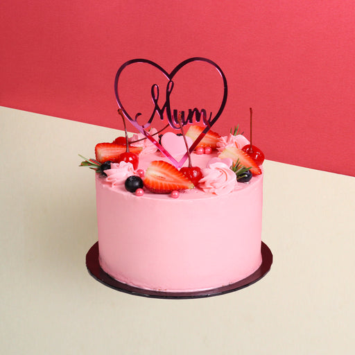Pretty In Pink Mother's Day Cake 6 inch