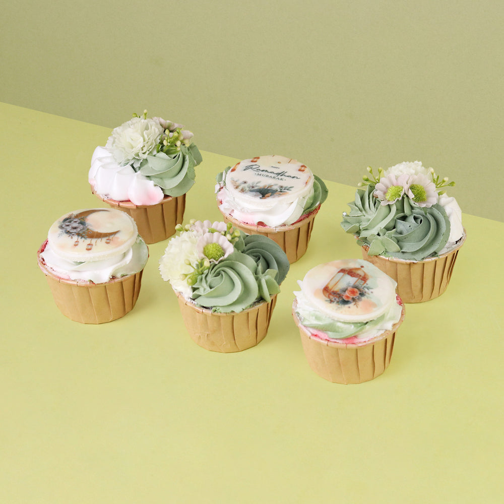 Eid Wishes Cupcakes 6pcs