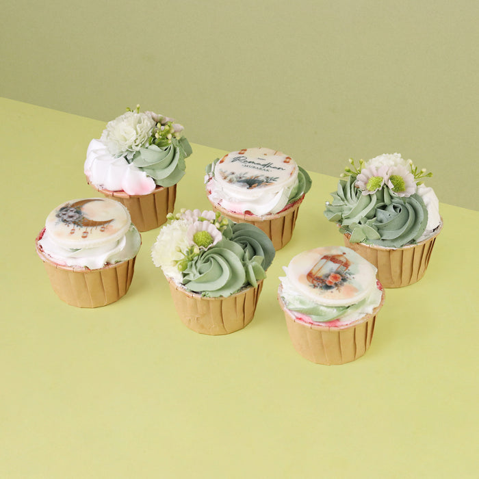 Eid Wishes Cupcakes 6pcs