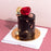 Elegant Dark Valentine's Theme Cake 4 inch