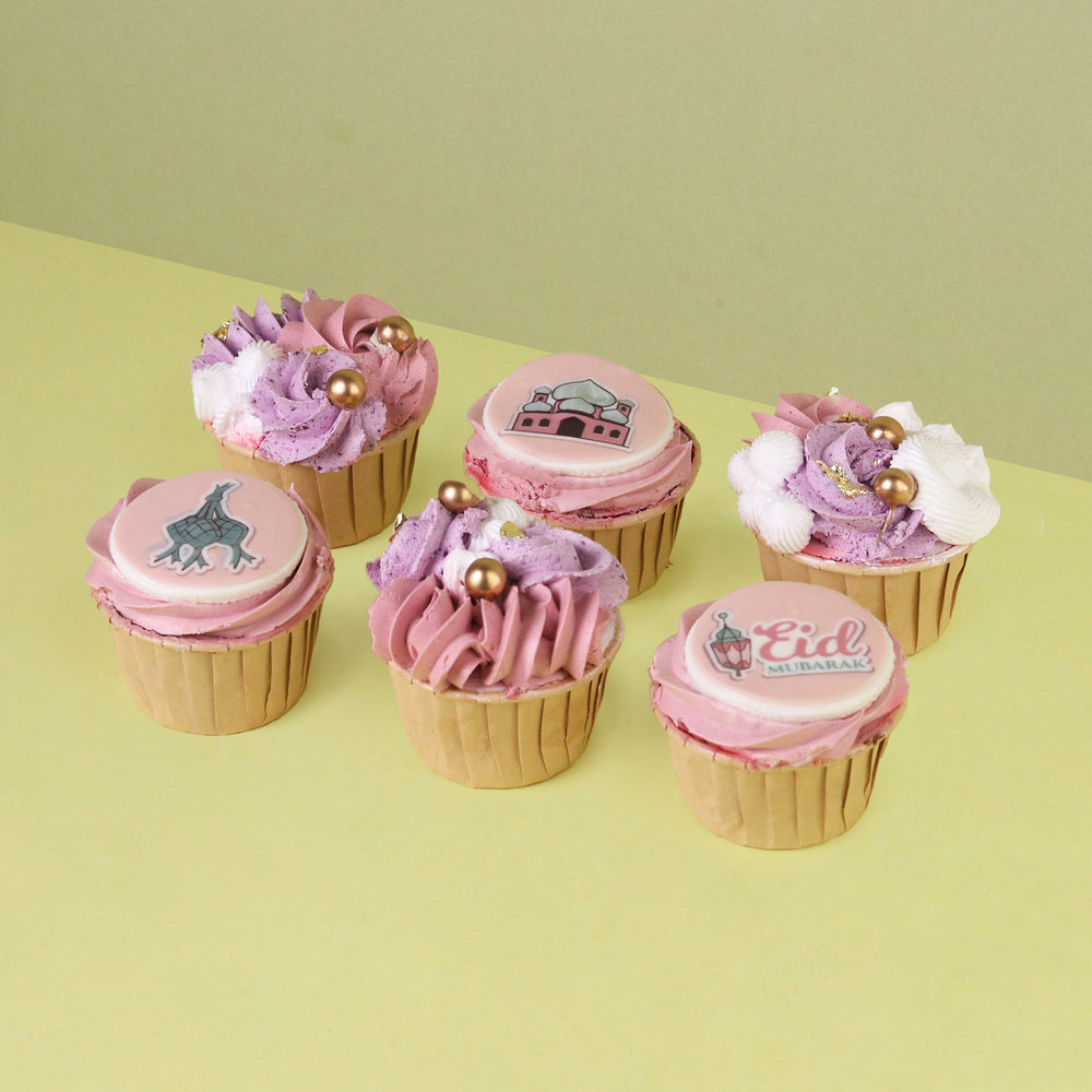 Raya Mubarak Cupcakes 6pcs