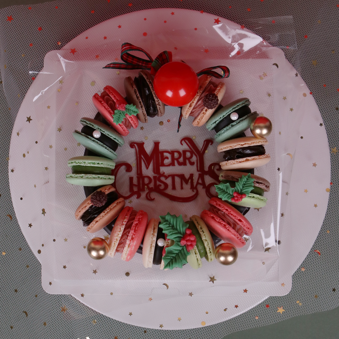 Kalungan Macaron Krismas 14 keping