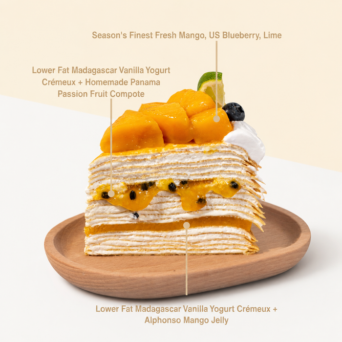 Mango Passion Vegan Naked Cake 6 inci