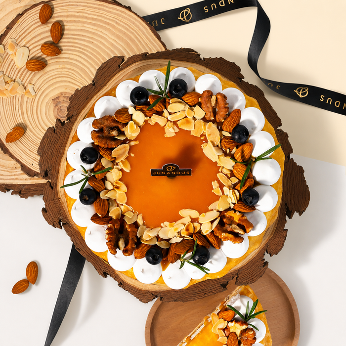 Mango Passion Vegan Naked Cake 6 inci
