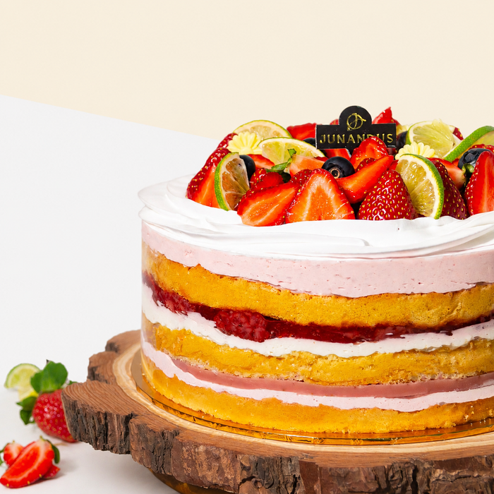 Mango Passion Vegan Naked Cake 6 inci