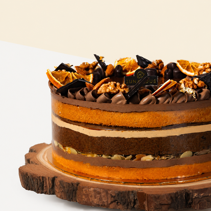 Mango Passion Vegan Naked Cake 6 inci