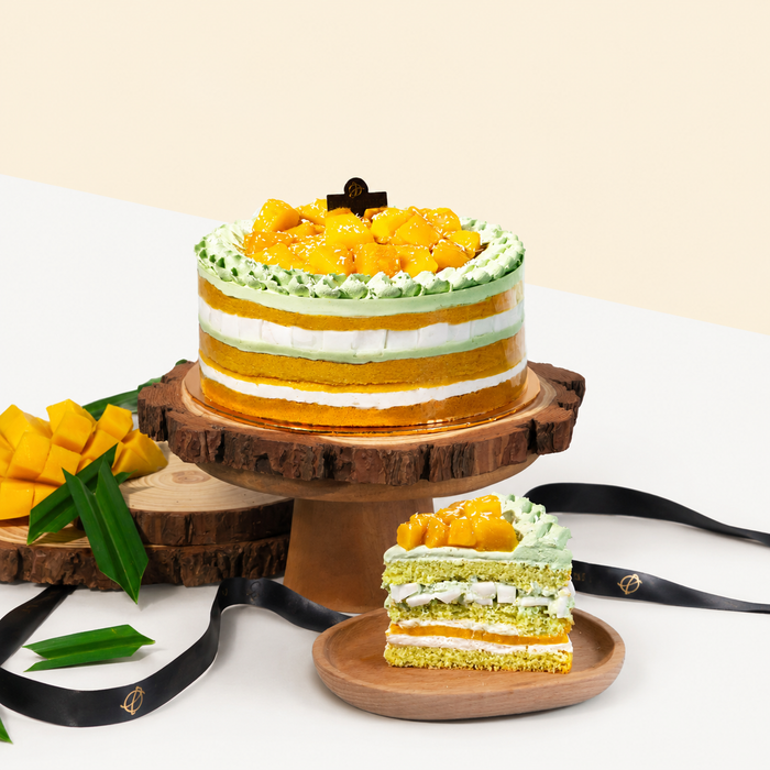 Mango Passion Vegan Naked Cake 6 inci