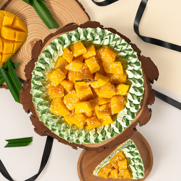 Mango Passion Vegan Naked Cake 6 inci