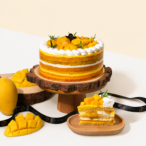 Mango Passion Vegan Naked Cake 6 inci