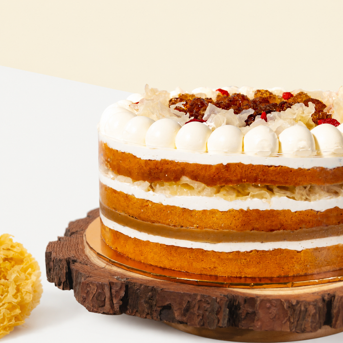 Mango Passion Vegan Naked Cake 6 inci