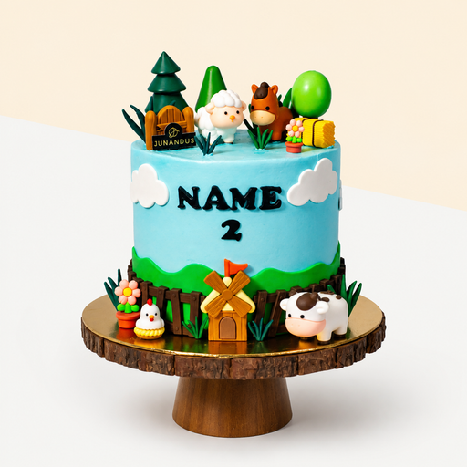 Mango Passion Vegan Naked Cake 6 inci