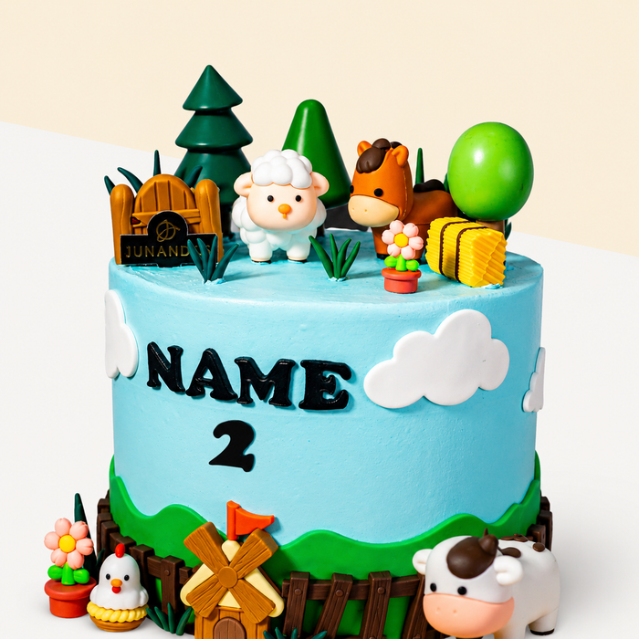 Mango Passion Vegan Naked Cake 6 inci