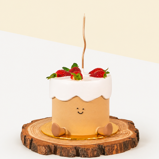 Mango Passion Vegan Naked Cake 6 inci
