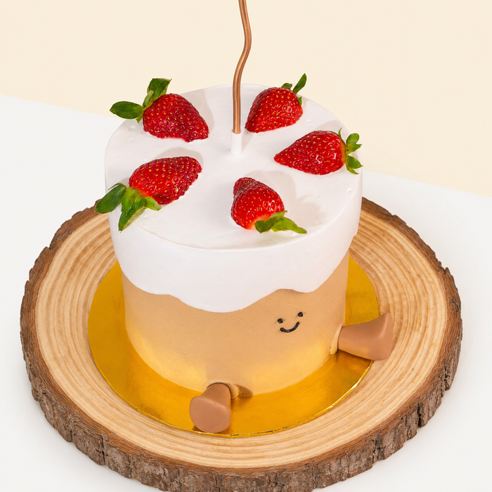 Mango Passion Vegan Naked Cake 6 inci