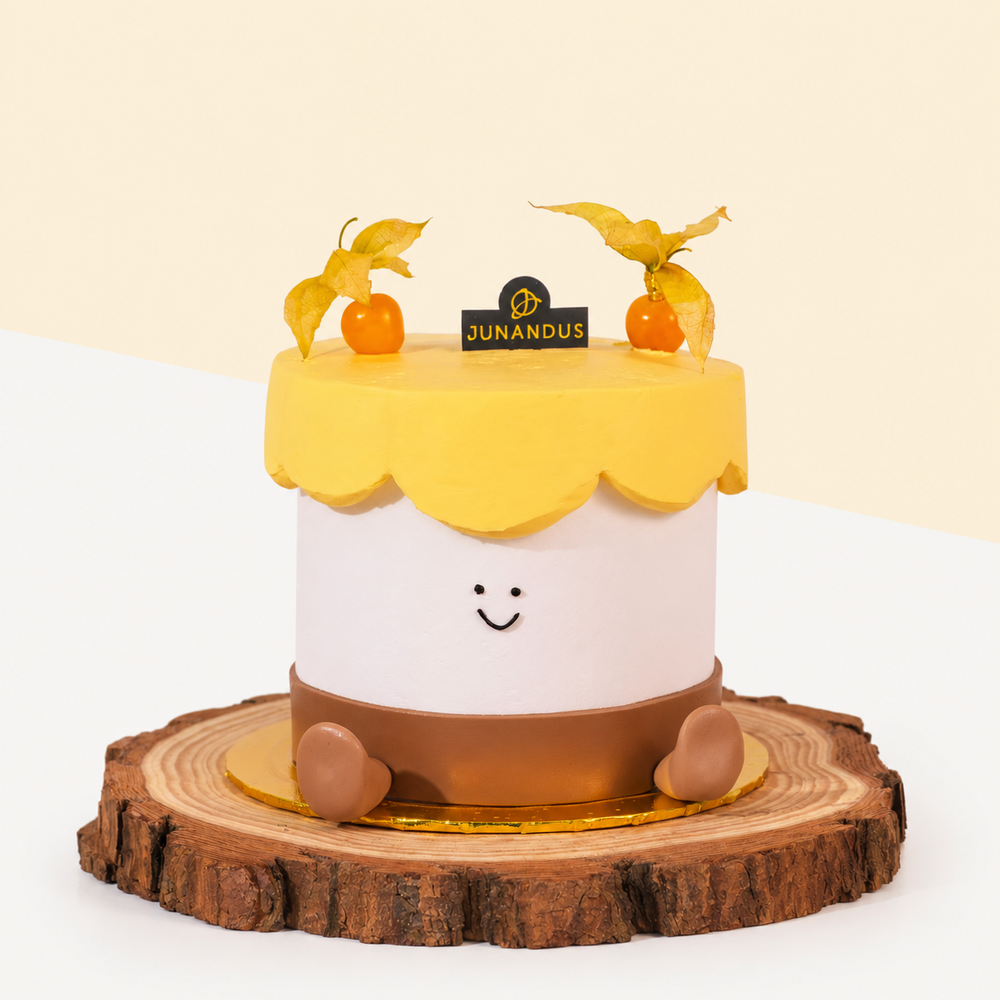 Mango Passion Vegan Naked Cake 6 inci