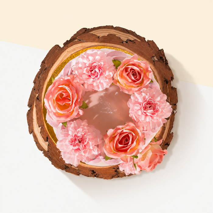 Mango Passion Vegan Naked Cake 6 inci
