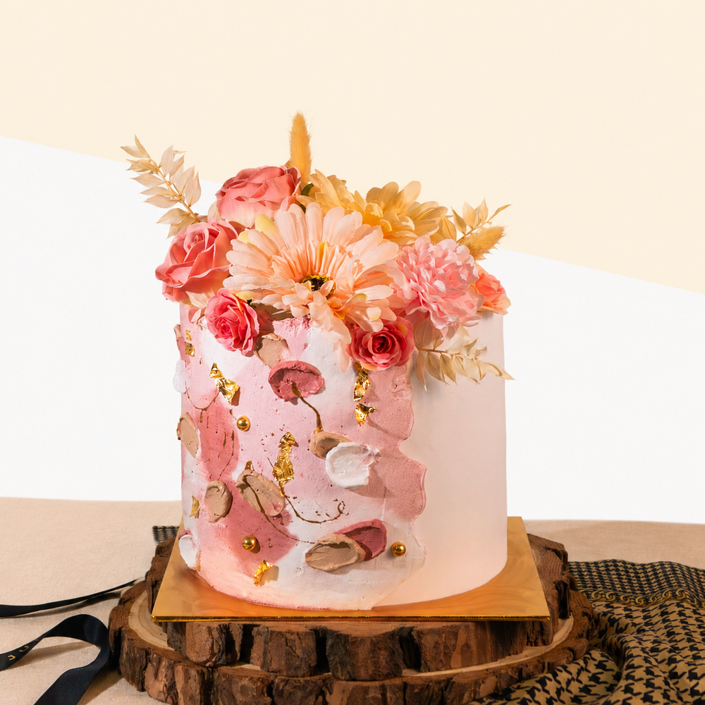 Mango Passion Vegan Naked Cake 6 inci