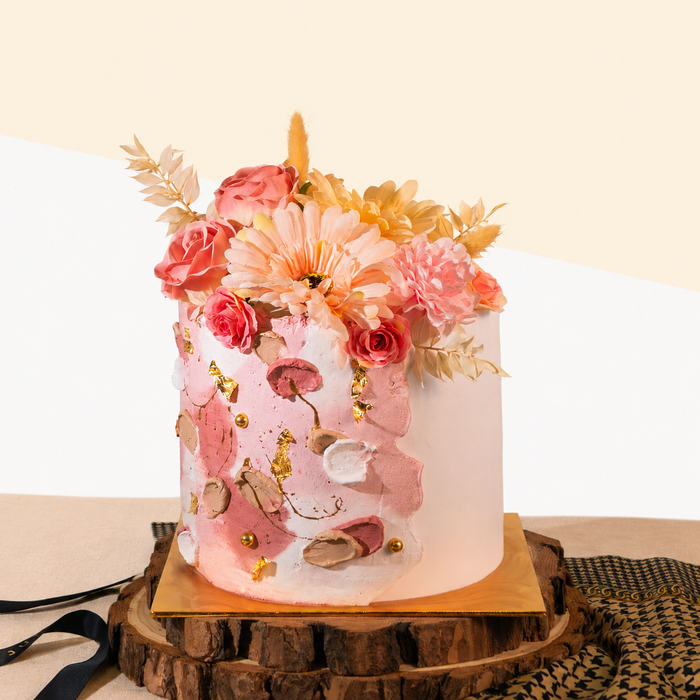 Mango Passion Vegan Naked Cake 6 inci