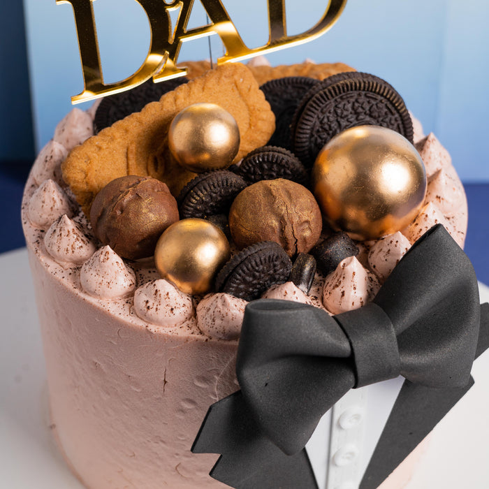 Dad's Pink Suit Designer Cake 4 inch - Cake Together - Online Cake & Gift Delivery