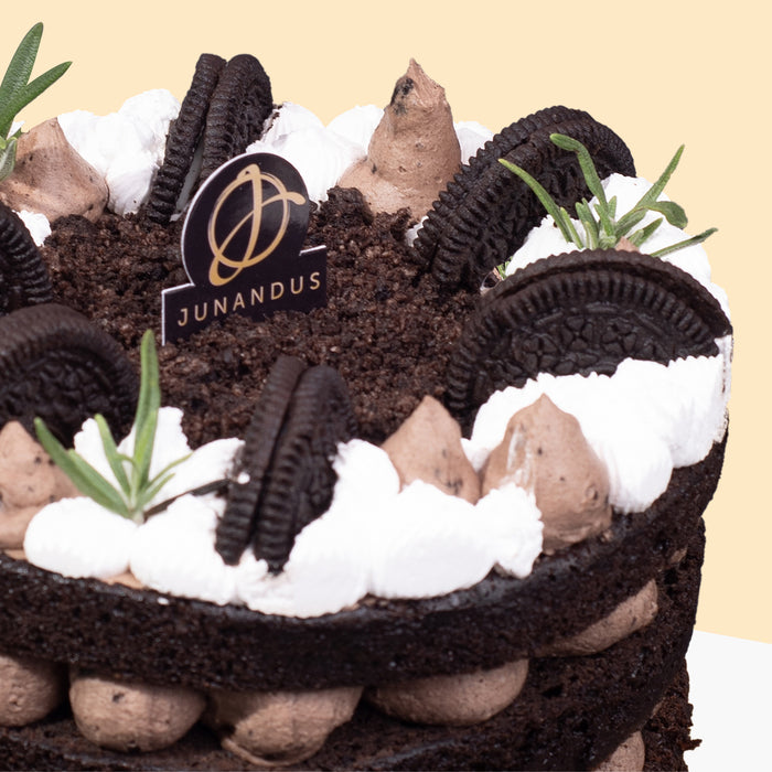 Cookies and Cream Chocolate Vegan Naked Cake 6 inch - Cake Together - Online Cake & Gift Delivery