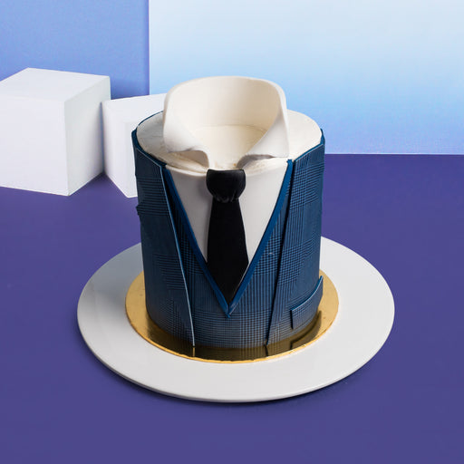 Dad's Tuxedo Designer Cake 6 inch - Cake Together - Online Father’s Day Cake & Gift Delivery