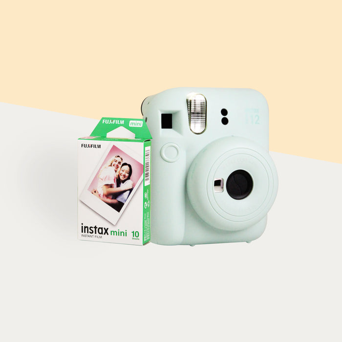 Instax Mini 12 + Instant Film Single Pack (10 Sheets)