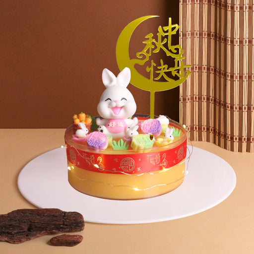 Happy Bunny Jelly Mooncake 6 inch - Cake Together - Online Mooncake Delivery