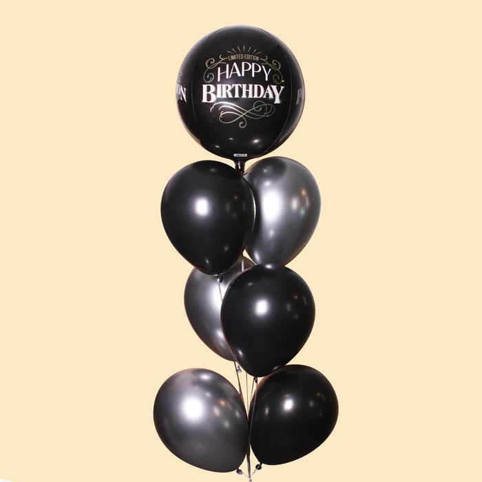 Chic Birthday Balloons 7 Pieces