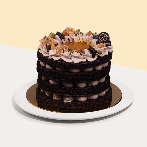 Salted Caramel Vegan Naked Cake 6 inch - Cake Together - Online Cake & Gift Delivery