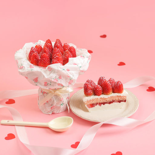 Strawberry Bouquet Cake