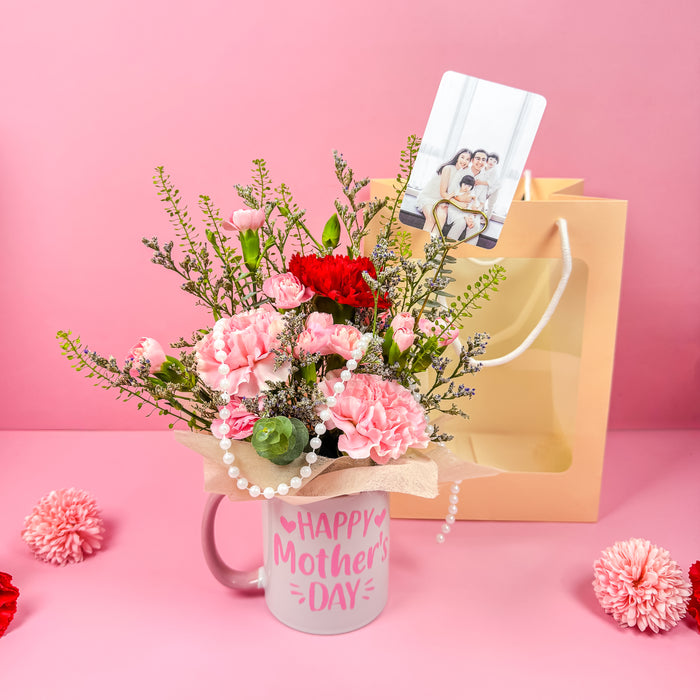 Flower and Photo in Mug