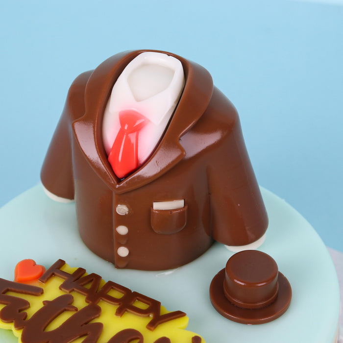 Gentleman Dad Tuxedo Jelly Cake 6"