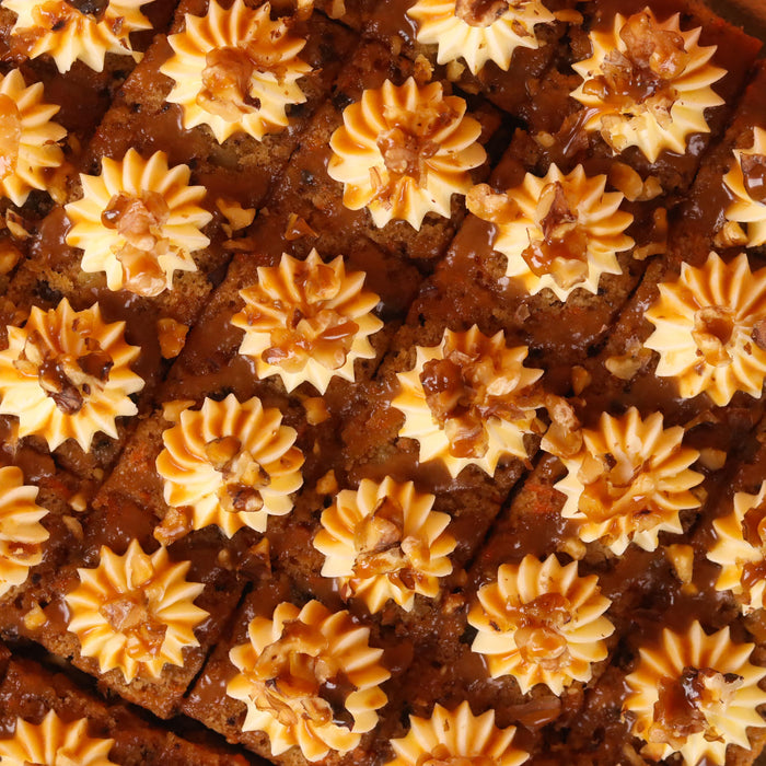 Christmas Carrot Walnut Cake Bites