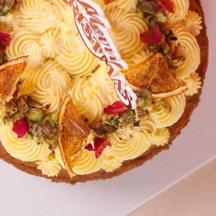 Christmas Orange Basil Cake 6 inch