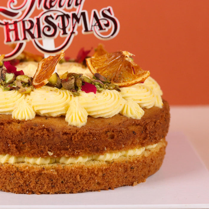 Christmas Orange Basil Cake 6 inch