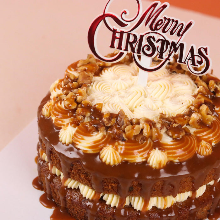 Christmas Carrot Walnut Cake 6 inch