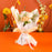 Mother's Day Lady Orange 6 inch + Flower Bouquet