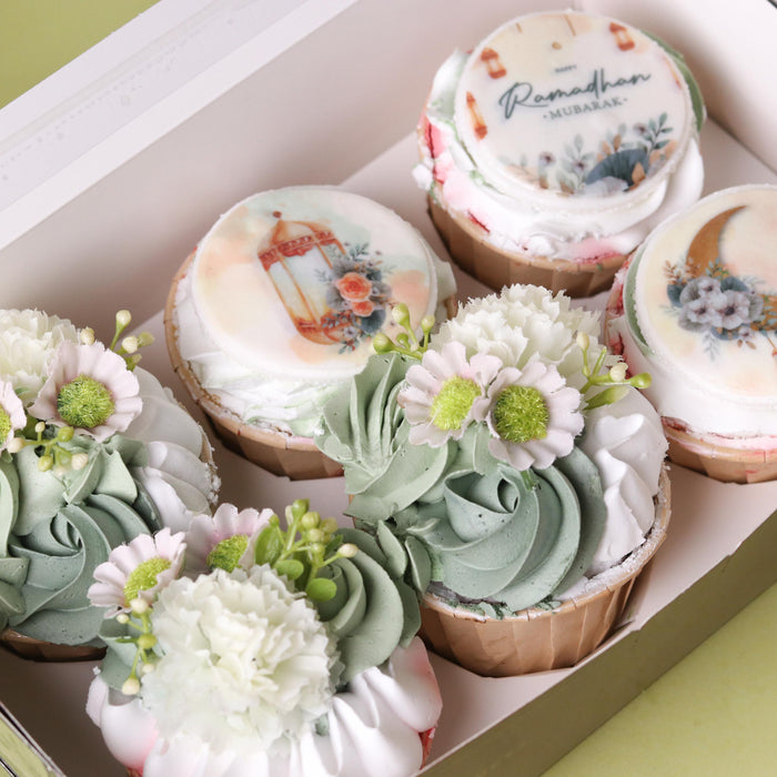 Eid Wishes Cupcakes 6pcs