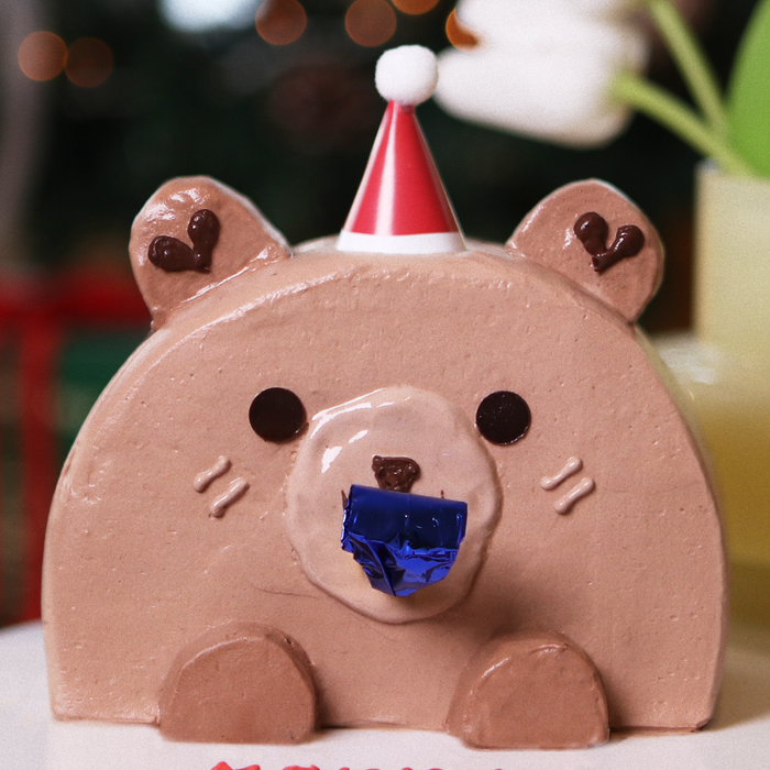 Christmas Teddy Whistle Cake 6 inch