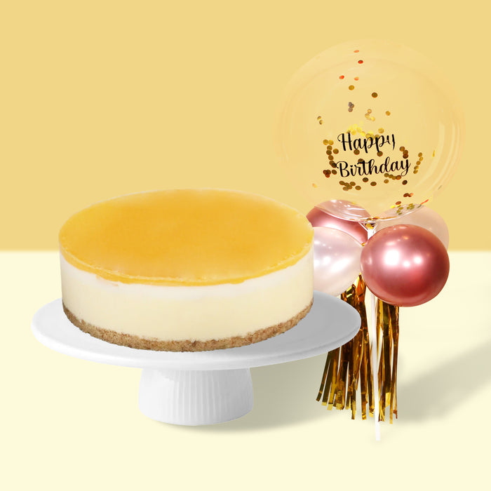 Milky Mango Frozen Cheesecake 6 inch [FREE PERSONALISED BALLOON]