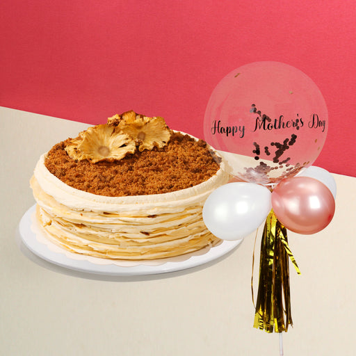 Mother's Day Bundle Summer Pineapple Mille Crepe Cake