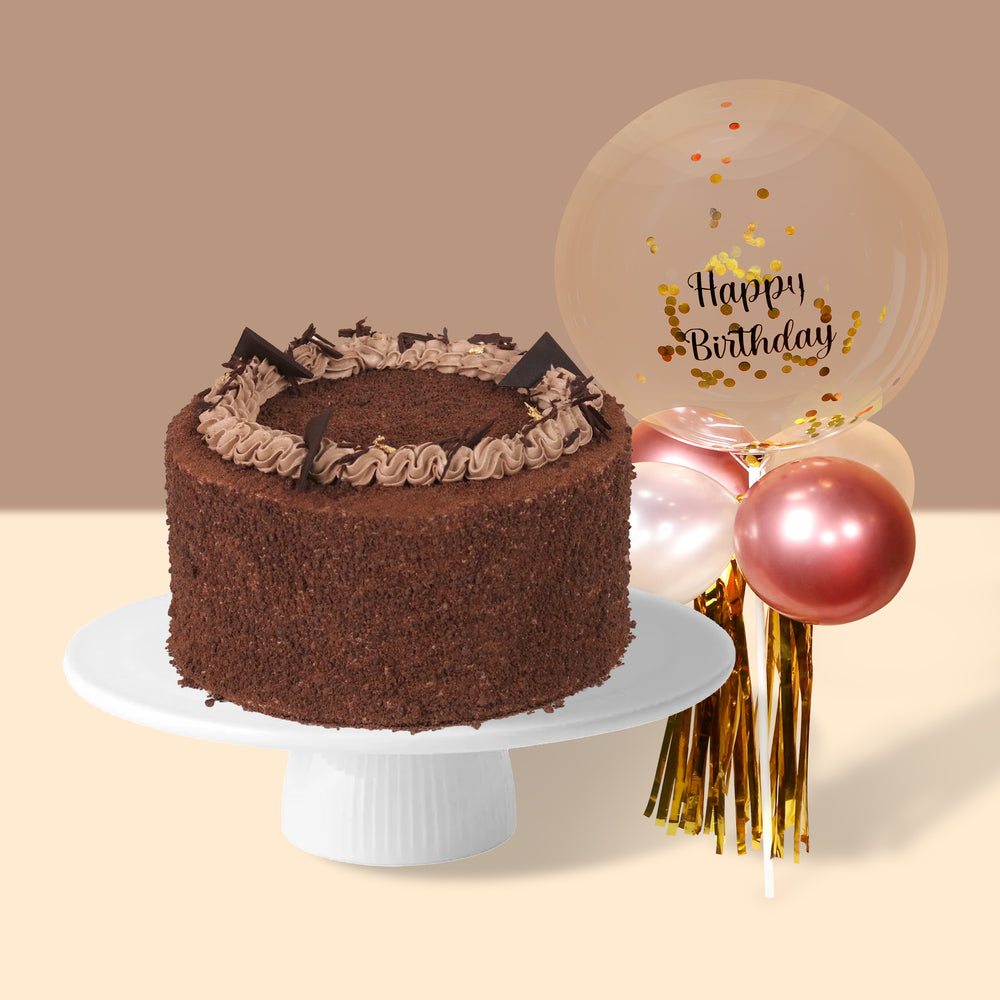 Triple Chocolate 6 inch [FREE PERSONALISED BALLOON]