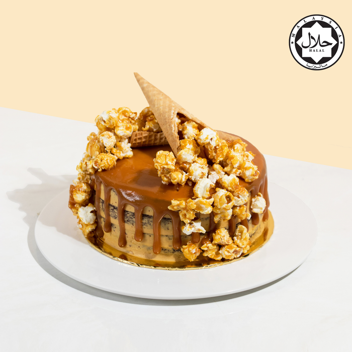 Salted Caramel Chocolate Popcorn 7 inch