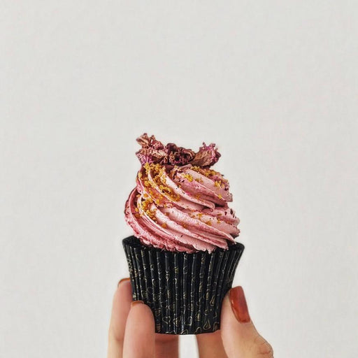 Raspberry Rose Cupcake