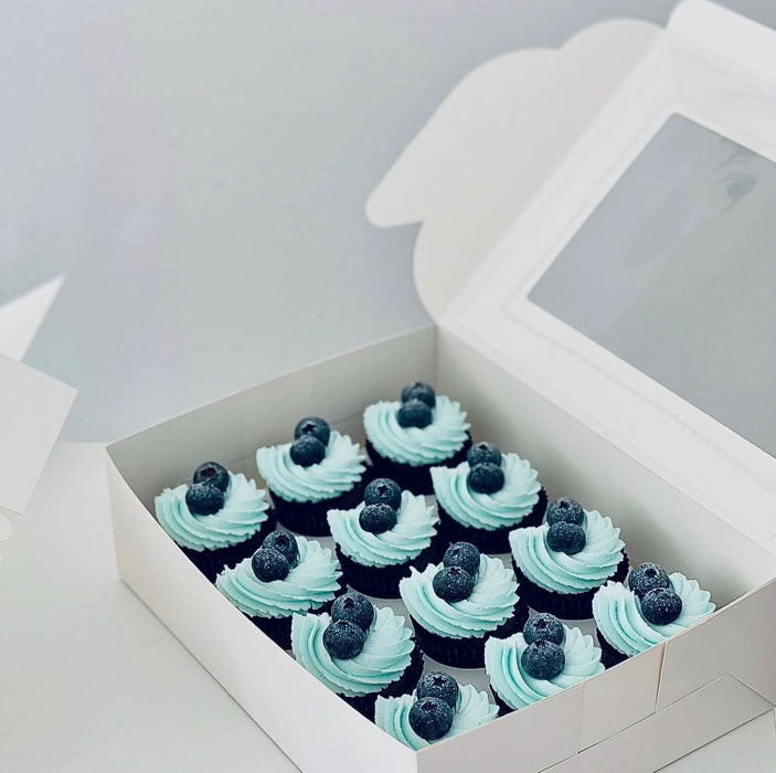 Kek Cawan Coklat Blueberry